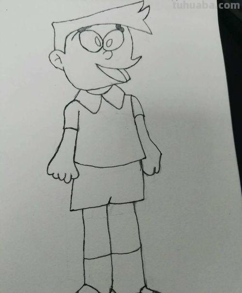 大雄怎么画简笔画步骤 怎样画一只哆啦A梦？