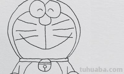 大雄怎么画简笔画步骤 怎样画一只哆啦A梦？
