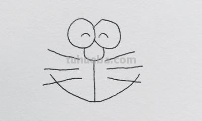 大雄怎么画简笔画步骤 怎样画一只哆啦A梦？