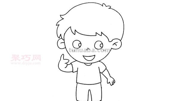 小孩的简笔画怎么画 小男孩简笔画怎么画，怎么快速画男孩简笔画？