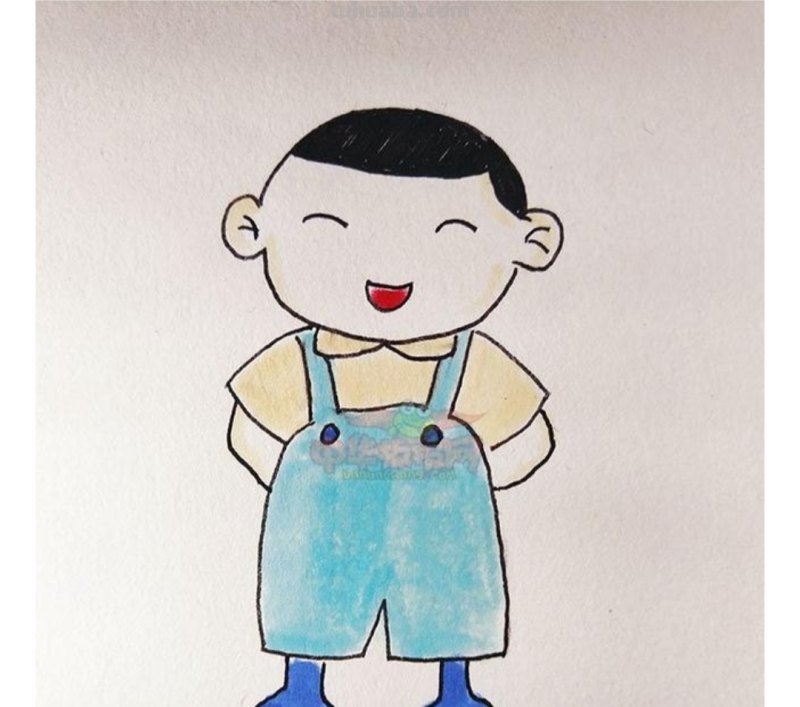 小孩的简笔画怎么画 小男孩简笔画怎么画，怎么快速画男孩简笔画？