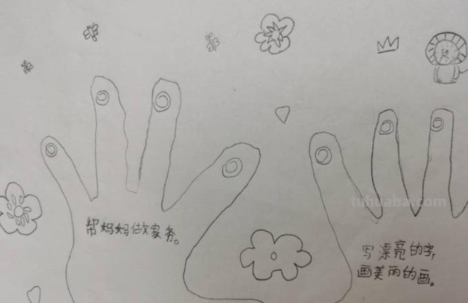 小手能做什么简笔画 幼儿园绘画我的小手可以做什么?