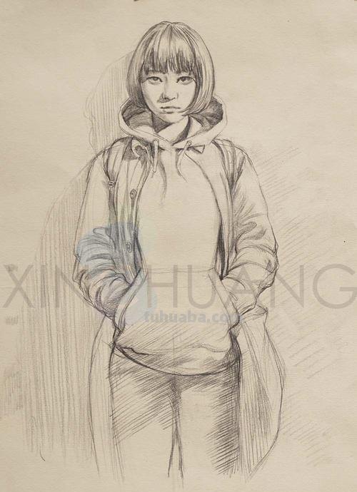 正面自拍速写 速写只会临摹不会画照片怎么办?