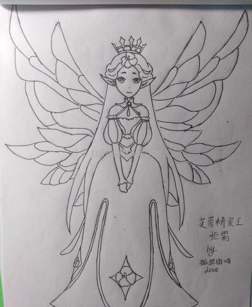 小花仙怎么画简笔画 花精灵王-怎样画小花仙里的花仙精灵王/怎样画出？