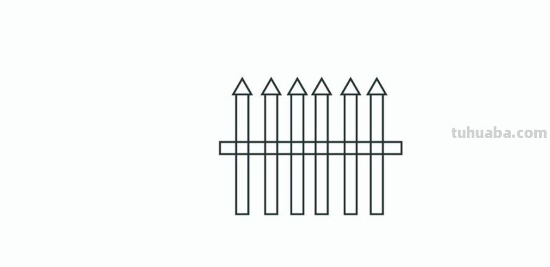 栅栏怎么画图片简笔画 晴朗的简笔图画？