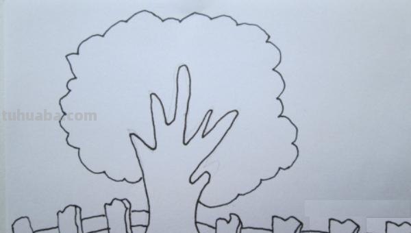 栅栏怎么画图片简笔画 晴朗的简笔图画？