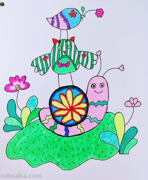 幻彩简笔画的世界-超酷的幻彩飞行