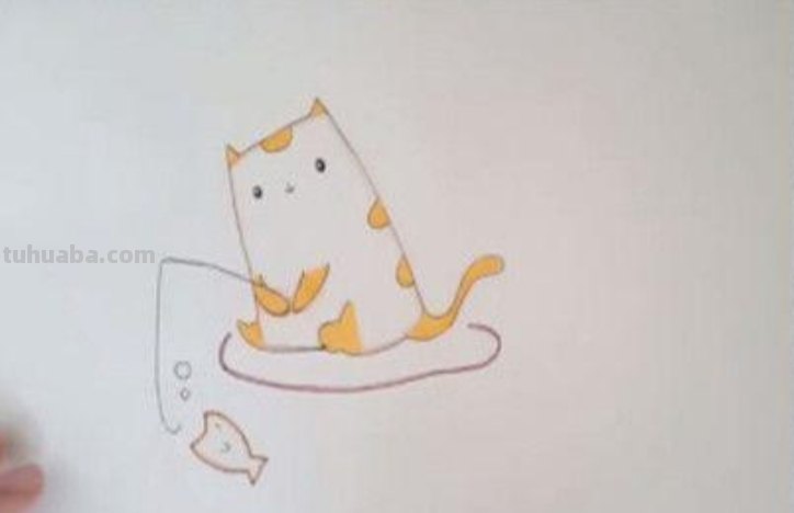 简笔画小猫涂什么颜色 简笔画小狗和小猫的画法？