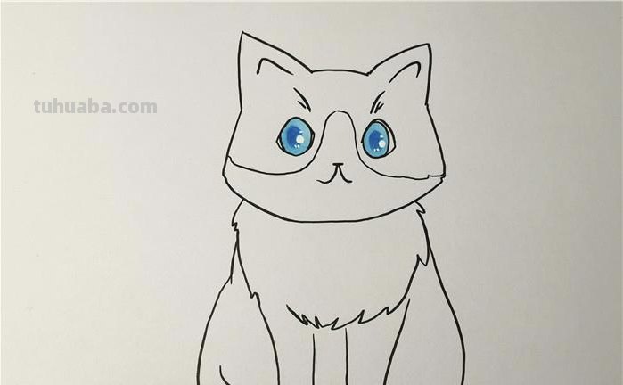 简笔画小猫涂什么颜色 简笔画小狗和小猫的画法？