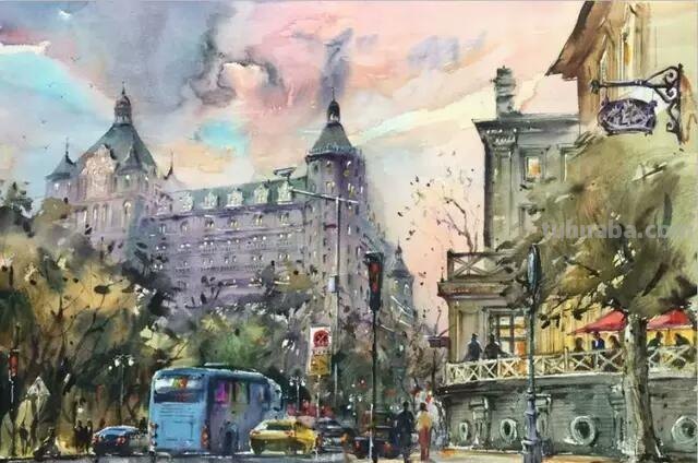 贾建东写生风景水彩画专辑