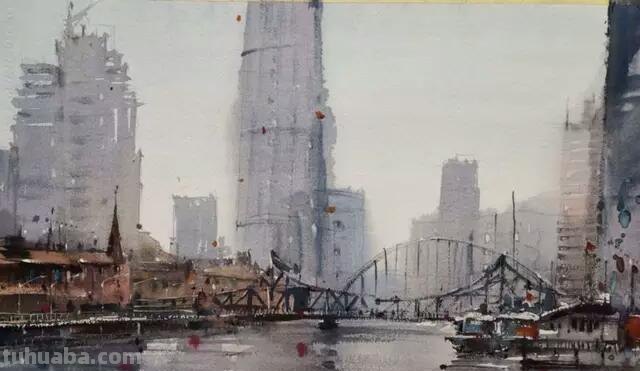贾建东写生风景水彩画专辑