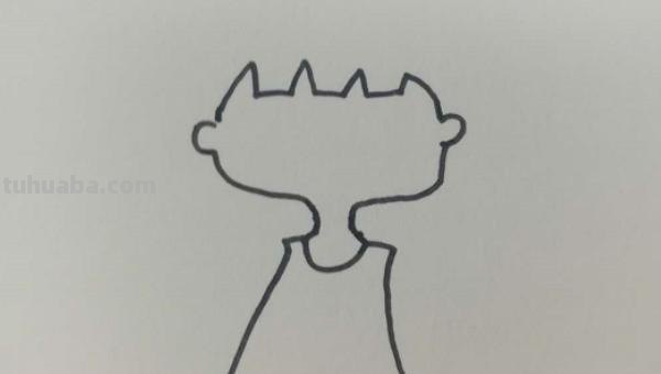 小娃娃怎么画简笔画 吃饭的小宝宝简笔画怎么画，吃饭小孩简笔画画法？