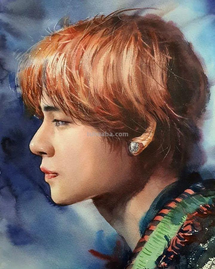 韩国画家朴林圭人物肖像水彩画作品集