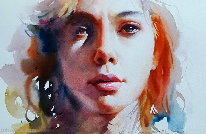 韩国画家朴林圭人物肖像水彩画作品集