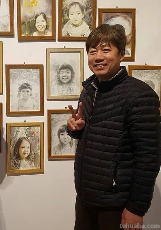 韩国画家朴林圭人物肖像水彩画作品集
