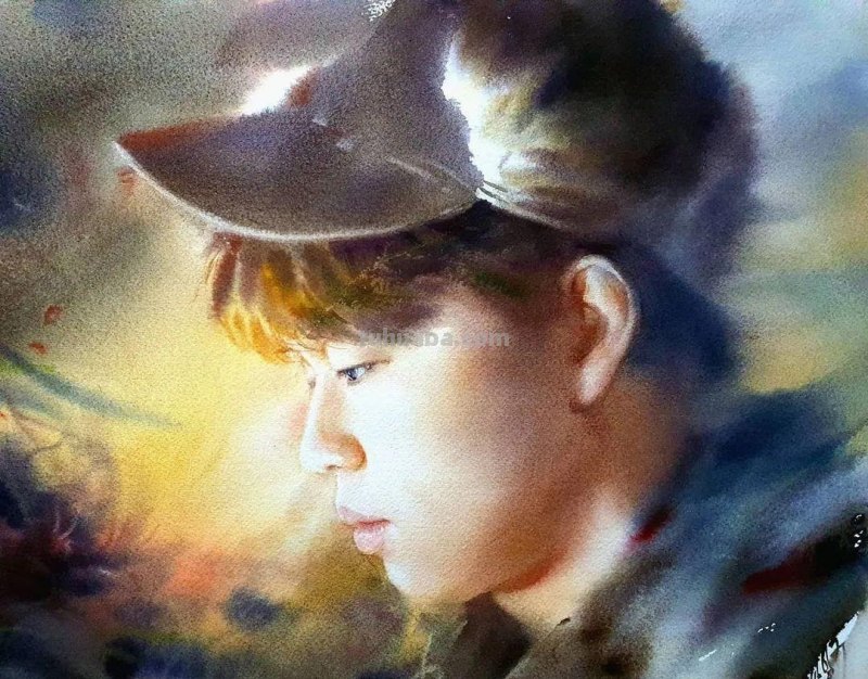 韩国画家朴林圭人物肖像水彩画作品集