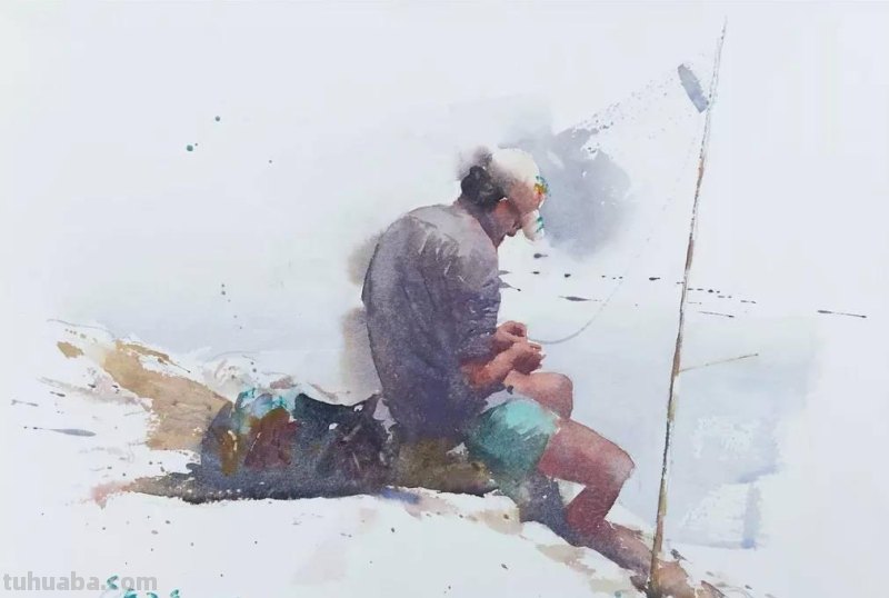 水彩人物小景分享｜美国平面插画师、水彩画家带来一组人物水彩画