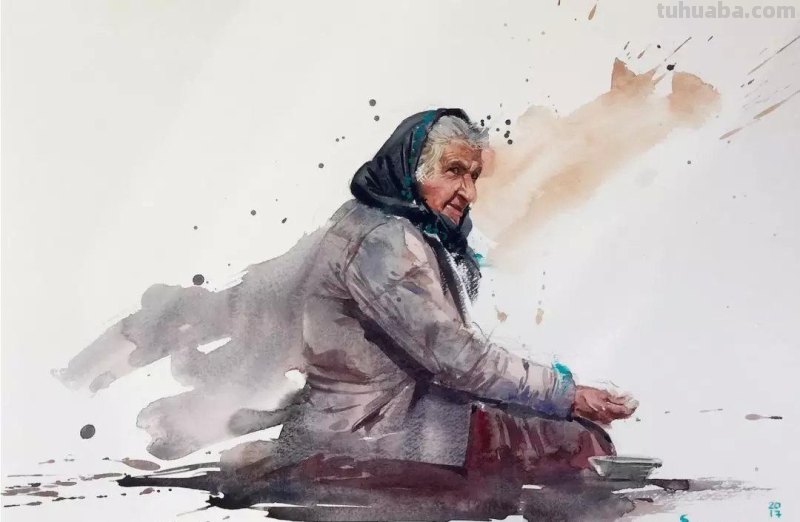 水彩人物小景分享｜美国平面插画师、水彩画家带来一组人物水彩画