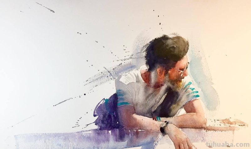 水彩人物小景分享｜美国平面插画师、水彩画家带来一组人物水彩画