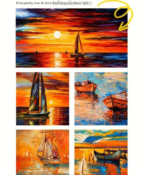 用色彩帆船风景画水粉画，创造属于你的海洋世界 