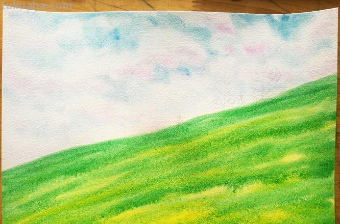 如何画出色彩缤纷的草地？ 