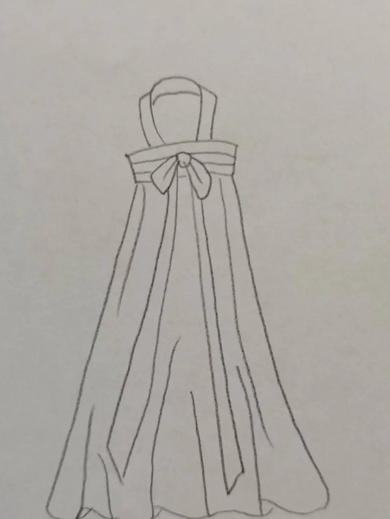 唐朝汉服怎么画彩铅 一二三年级画古风仙女汉服？