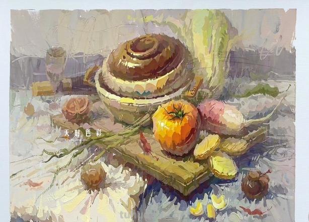  绚丽多彩的色彩静物蔬菜及色彩静物蔬菜类组合 