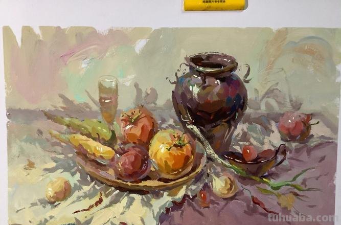 色彩蔬菜静物及色彩蔬菜静物组合