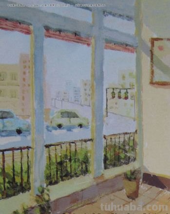 【色彩场景构图，打造阳台一角的美丽风景】——涂画吧小编了解到 