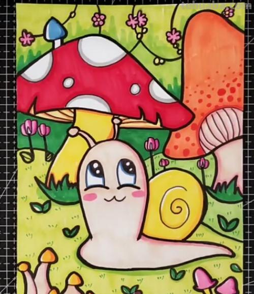 创意儿童画：分享三款万能背景画法，卡通简笔画风格，收藏备用