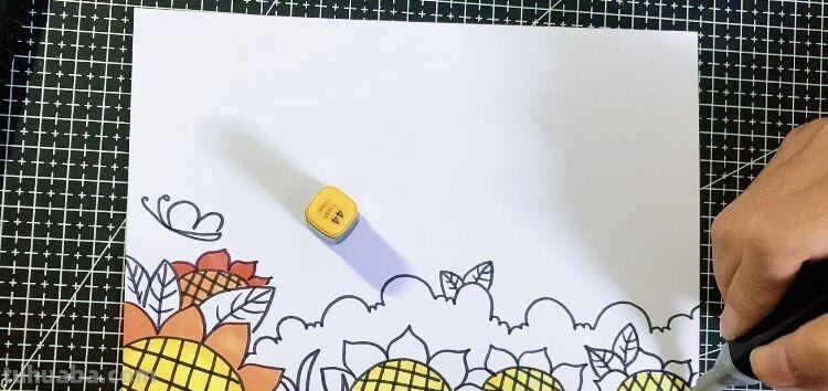 创意儿童画：分享三款万能背景画法，卡通简笔画风格，收藏备用