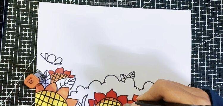 创意儿童画：分享三款万能背景画法，卡通简笔画风格，收藏备用