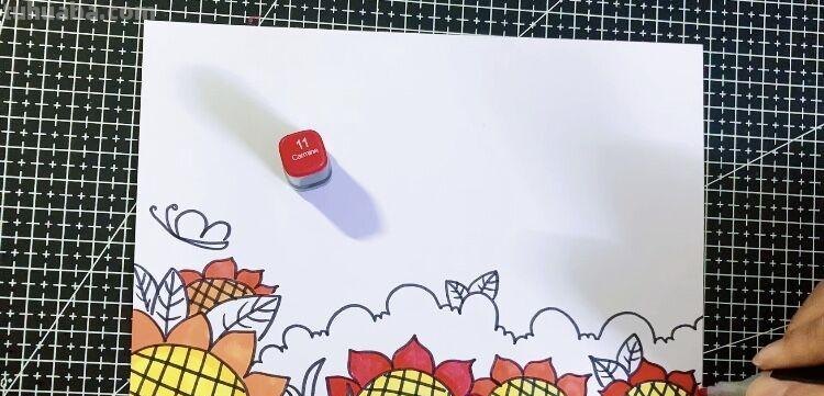 创意儿童画：分享三款万能背景画法，卡通简笔画风格，收藏备用