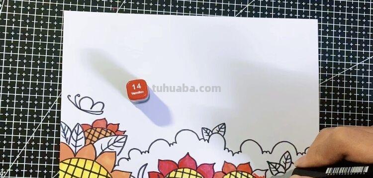创意儿童画：分享三款万能背景画法，卡通简笔画风格，收藏备用