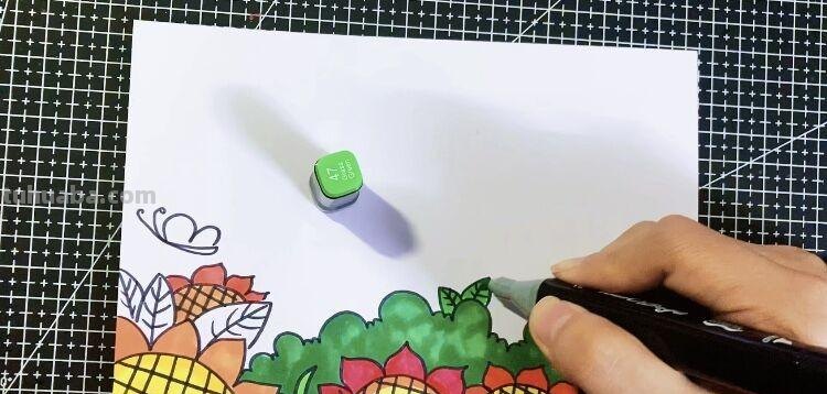 创意儿童画：分享三款万能背景画法，卡通简笔画风格，收藏备用