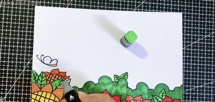 创意儿童画：分享三款万能背景画法，卡通简笔画风格，收藏备用