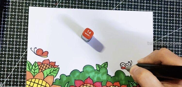 创意儿童画：分享三款万能背景画法，卡通简笔画风格，收藏备用