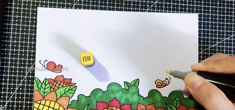 创意儿童画：分享三款万能背景画法，卡通简笔画风格，收藏备用