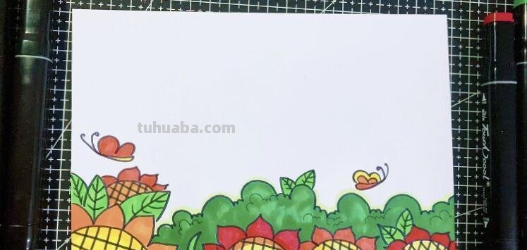 创意儿童画：分享三款万能背景画法，卡通简笔画风格，收藏备用
