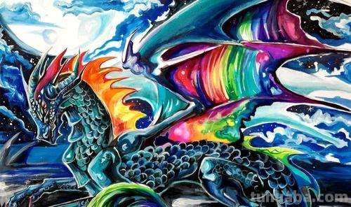色彩龙图片大全,打造你的二次元世界