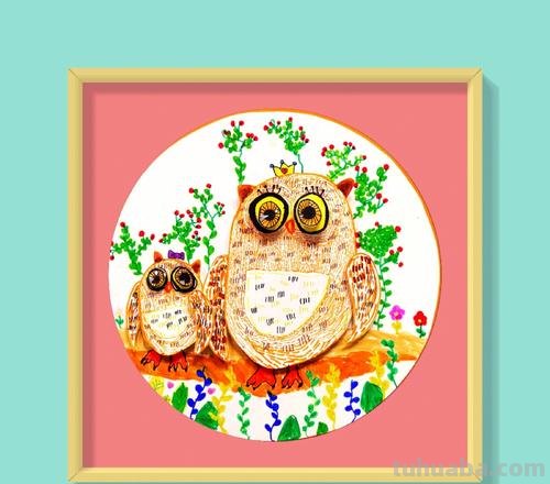 猫头鹰色彩及猫头鹰色彩画