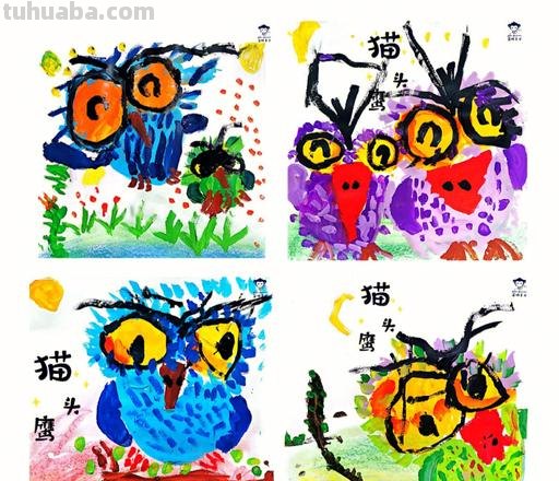 猫头鹰色彩及猫头鹰色彩画 