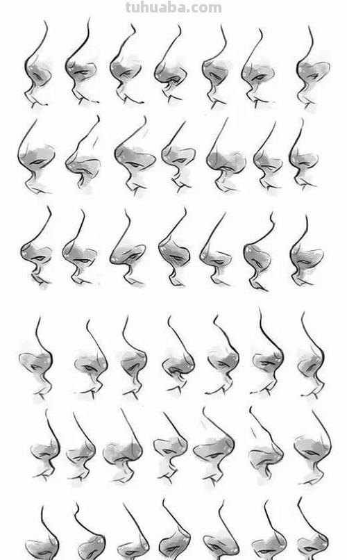 鼻子怎么画简笔画正面 怎样画漫画人物的鼻子？