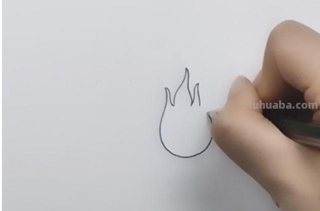 火怎么画图片简笔画 简笔画火苗的画法？