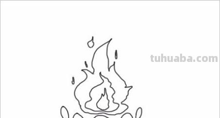 火怎么画图片简笔画 简笔画火苗的画法？