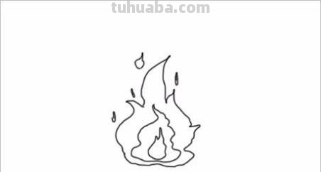 火怎么画图片简笔画 简笔画火苗的画法？