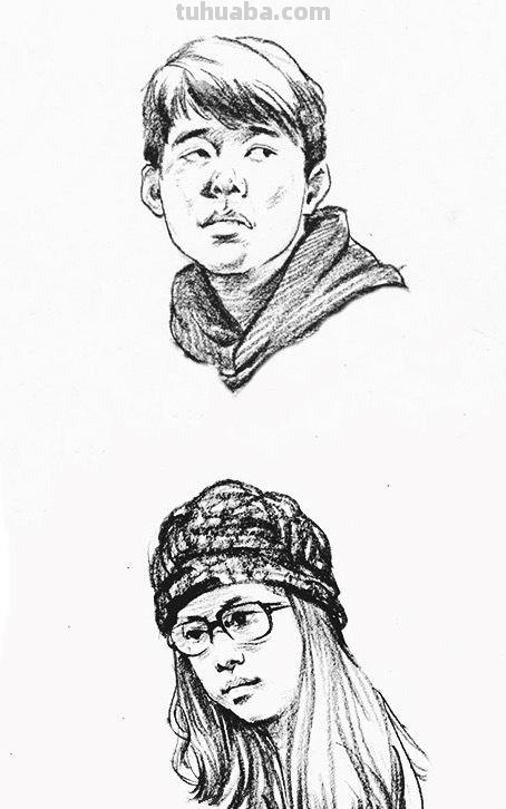 速写惊讶脸 速写时如何画好人物面部？