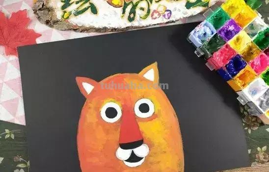 创意美术《丛林老虎》