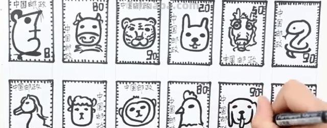 生肖邮票怎么画简笔画 兔年邮票绘画简单? 生肖邮票怎么画简笔画 兔年邮票绘画简单?
