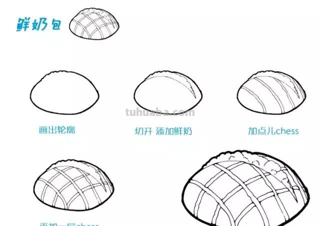 简笔画丨甜点小美食简笔画，简单益智，孩子都爱画，建议先收藏！